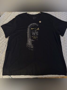 Nike Men’s black Atlanta Braves 2021 World Series Championship T-Shirt XXL